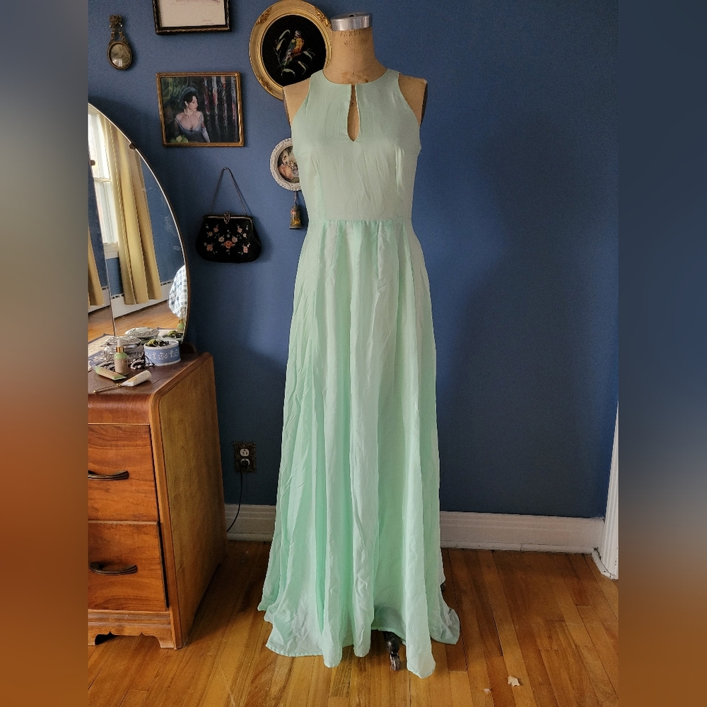 Floorlength Mint Dress